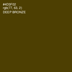 #4D3F02 - Deep Bronze Color Image